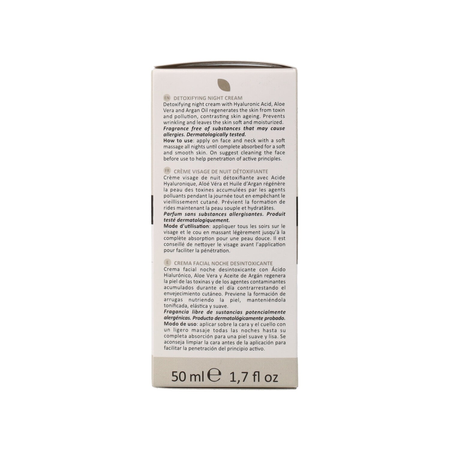 IDRAPELLE VISO CREMA NOTTE DETOSSIFICANTE