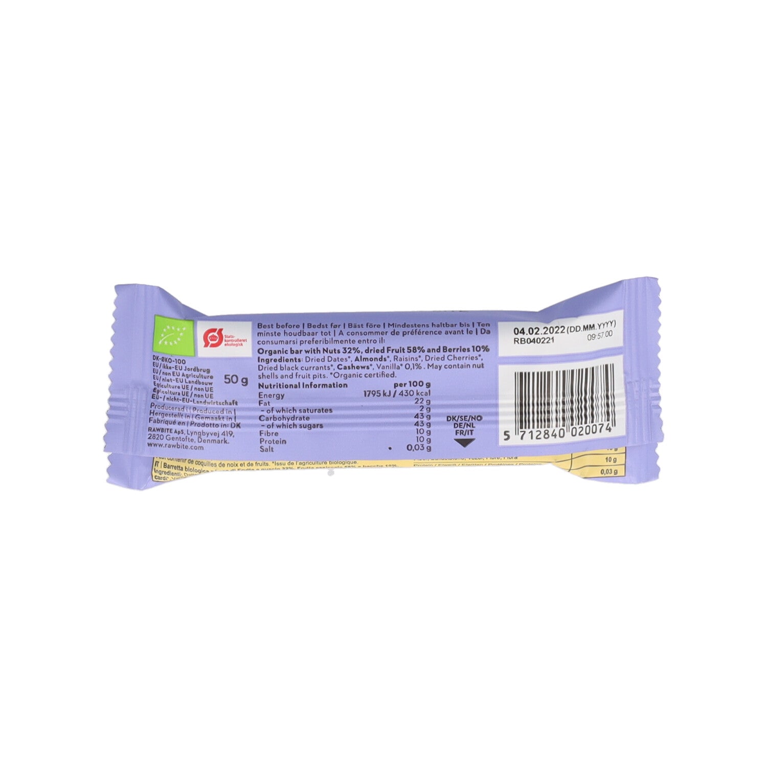 RAW-BITE VANILLA BERRIES - 50G