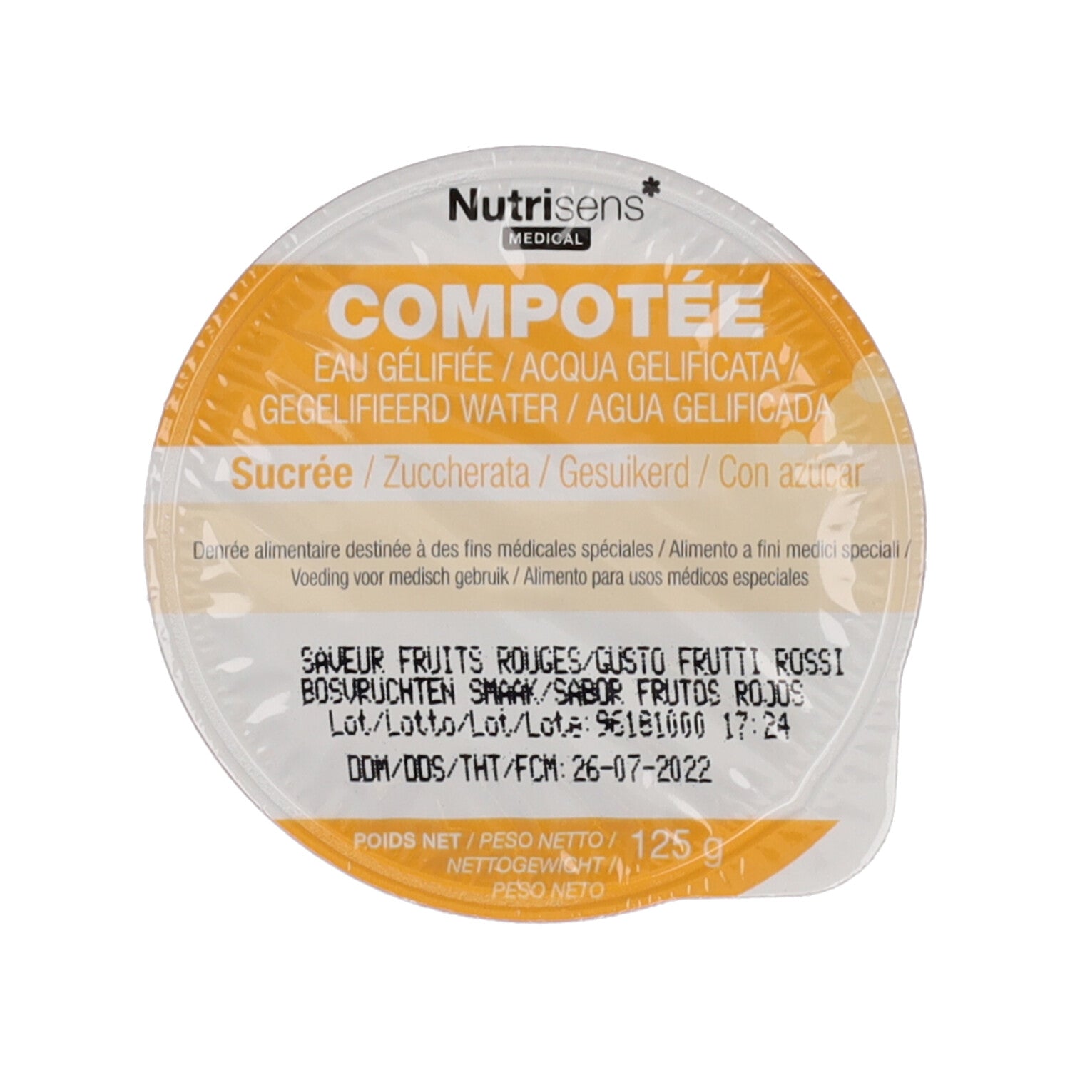 ACQUA GELIFICATA PRONTA ALL'USO FRUTTI ROSSI 24X125G