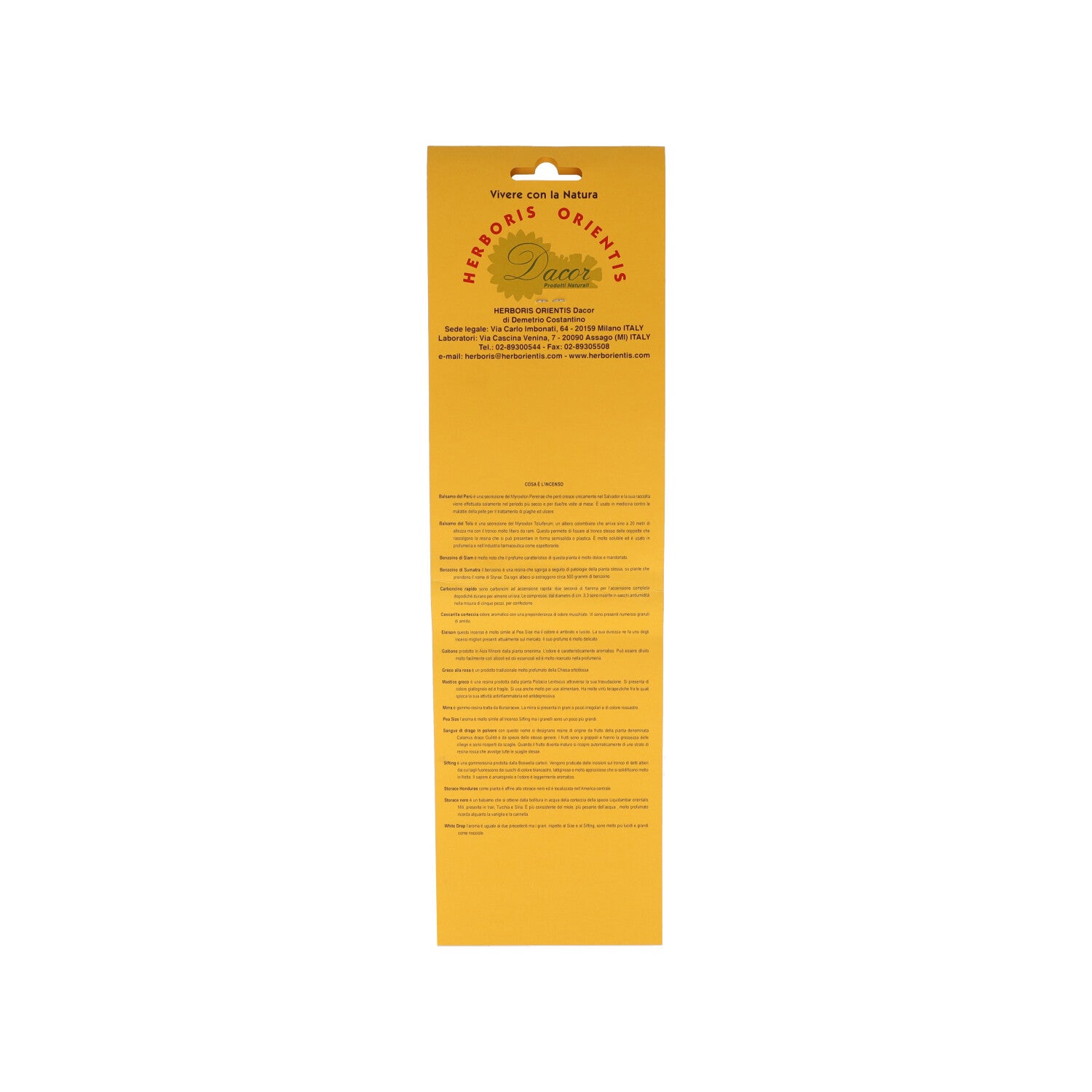 AMBRA VEGETALE PURA EXTRA HERBORIS ORIENTIS 5G