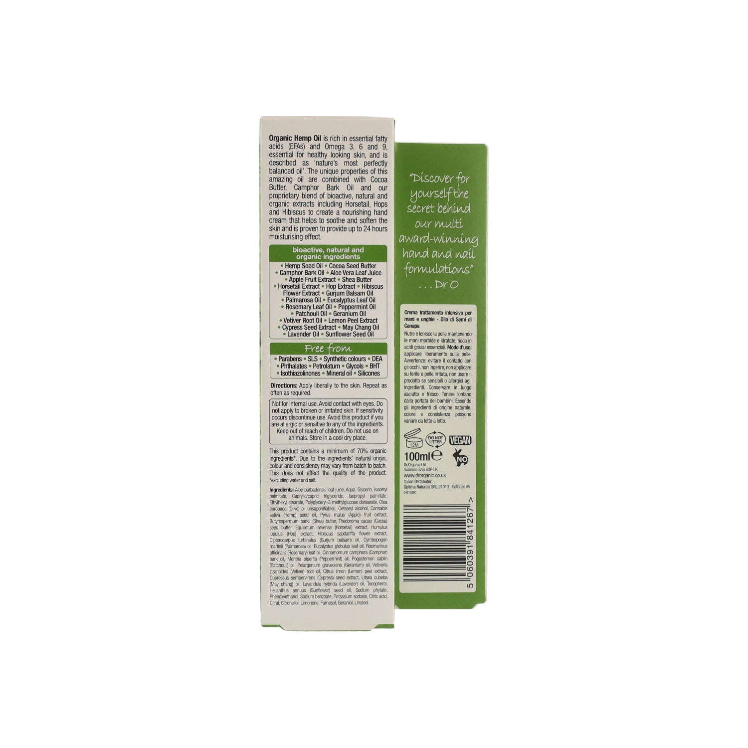 DR ORGANIC HEMP CREMA MANI