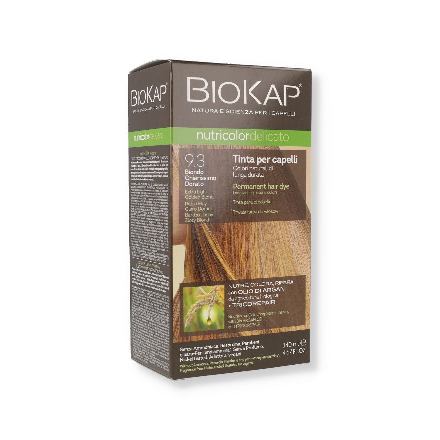 BIOKAP NUTRICOLOR DELICATO 9,3 BIONDO DORATO