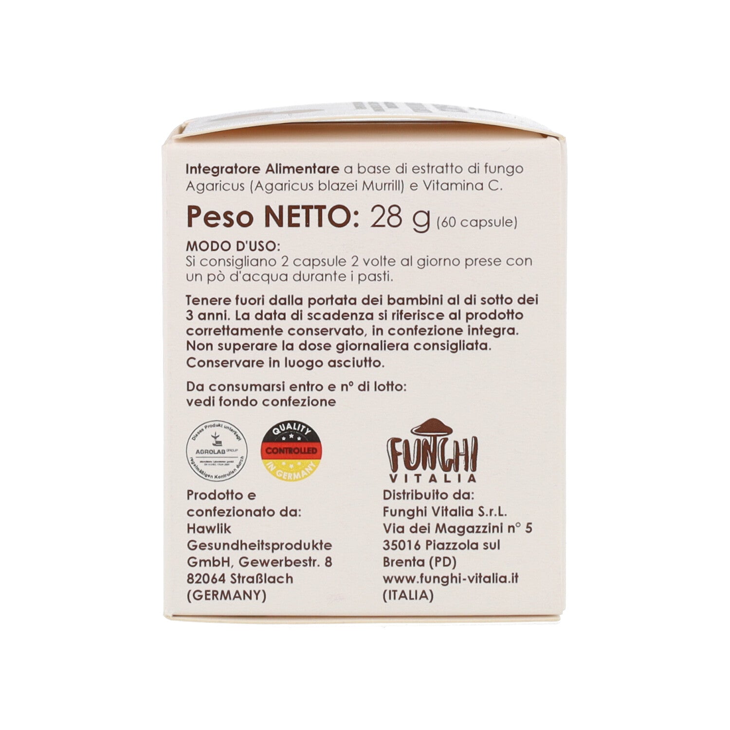 AGARICUS ESTRATTO - 60CPS