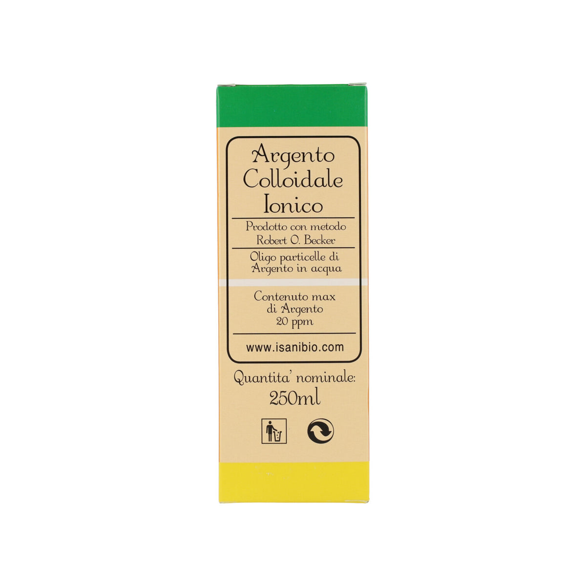 ARGENTO COLLOIDALE IONICO 20PPM - 250ML