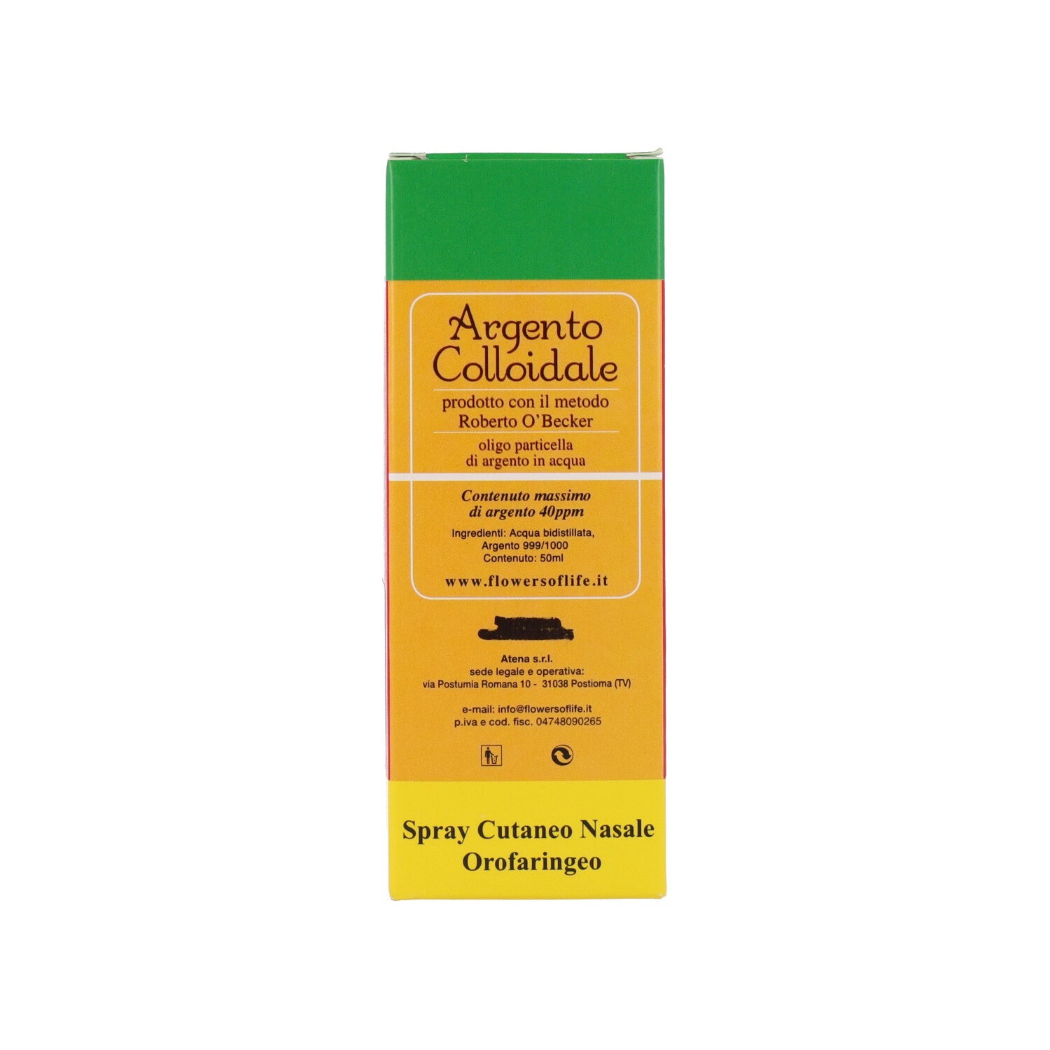 ARGENTO COLLOIDALE IONICO 40PPM 50ML SPRAY