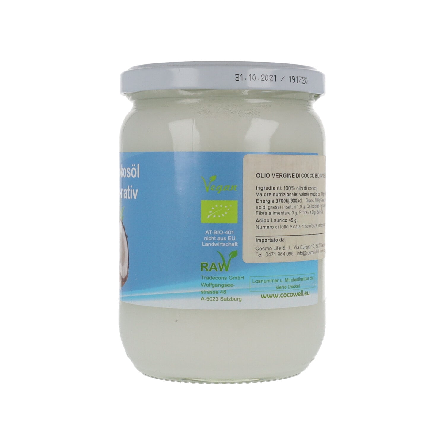COCOWELL OLIO VERGINE COCCO BIO 500ML