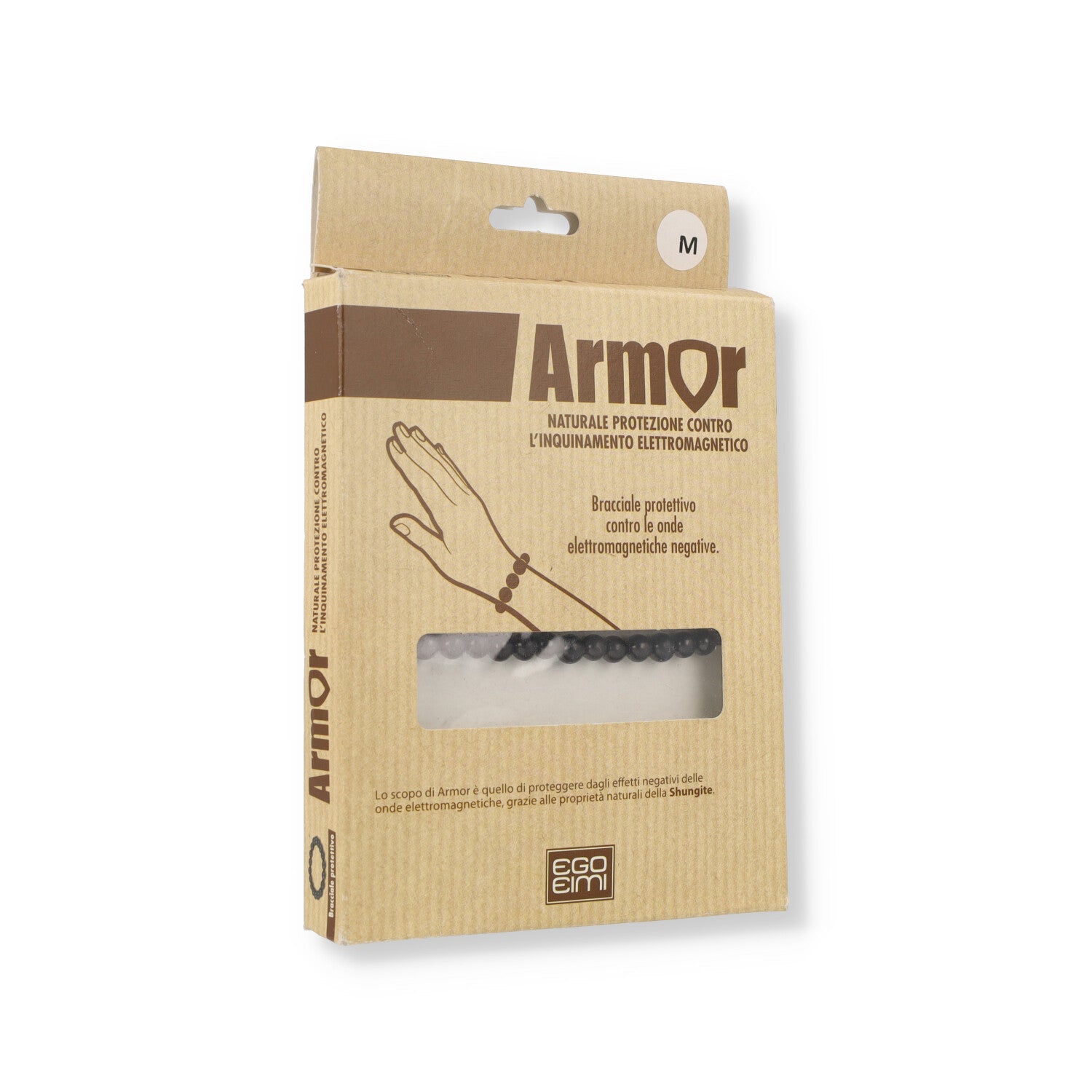 ARMOR BRACCIALE SHUNGITE TAGLIA M
