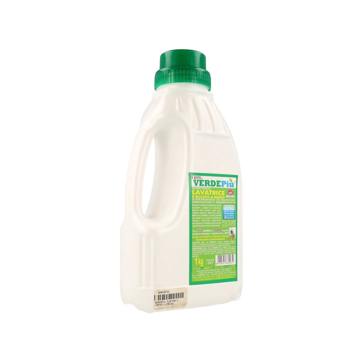 VERDEPIU' FLACONE C/TAPPO 1 LITRO VUOTO