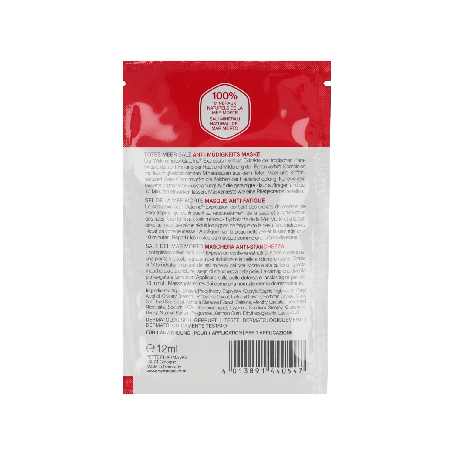 DERMASEL MASCHERA ANTIFATICA 12ML