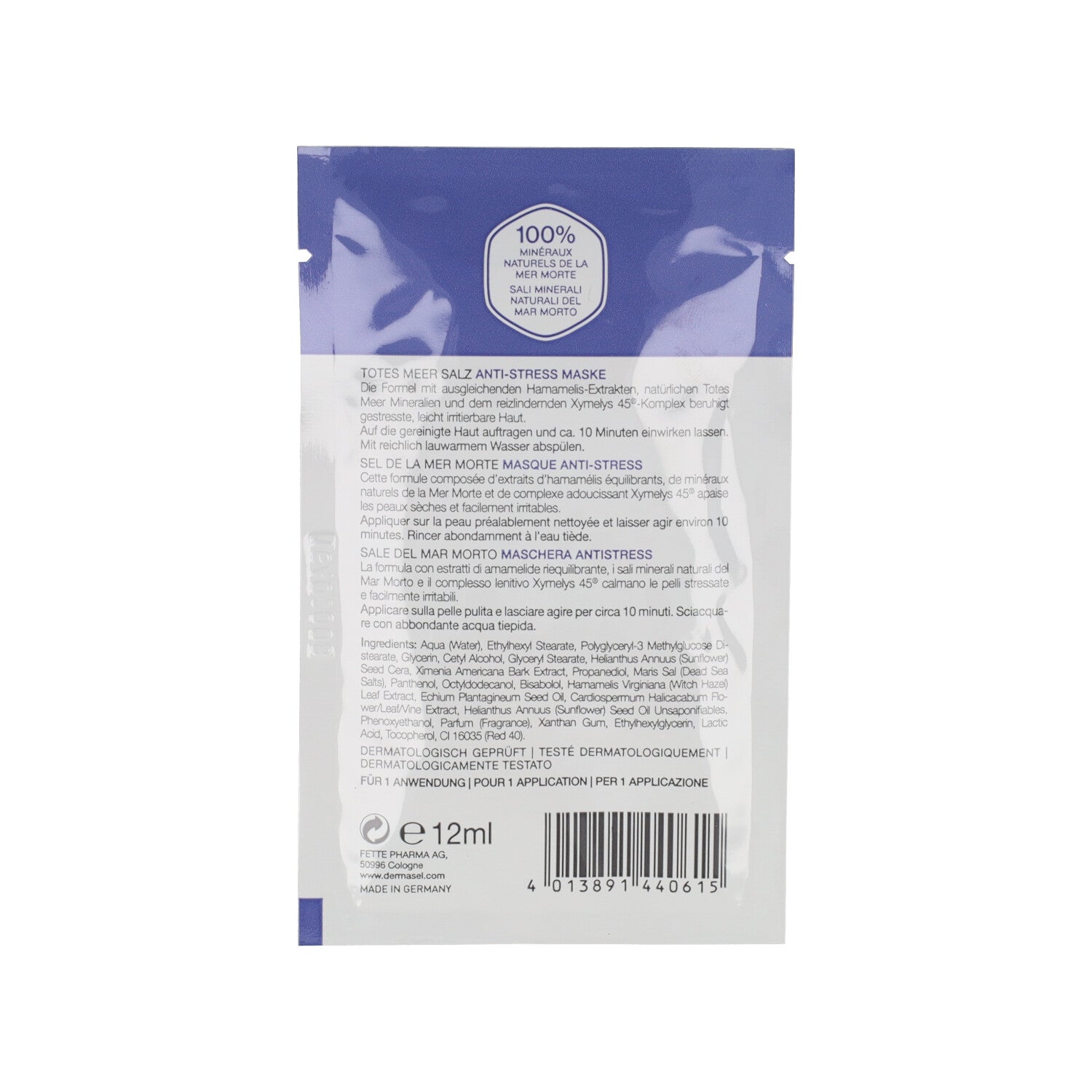 DERMASEL MASCHERA ANTISTRESS 12ML