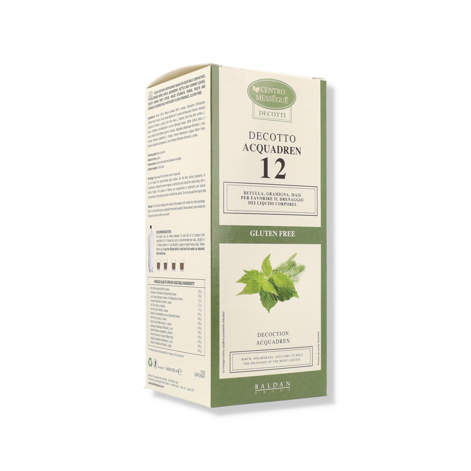 DECOTTO 12 ACQUADREN S/GLUT