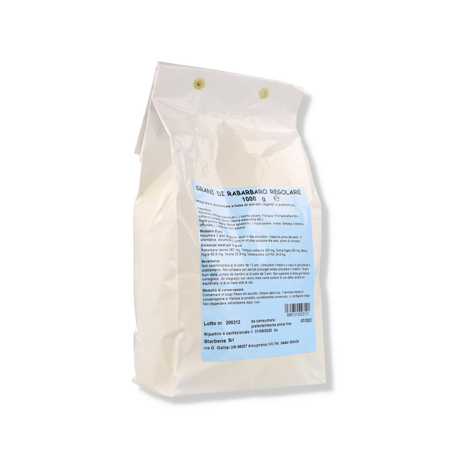 GRANI DI RABARBARO REG 1000G