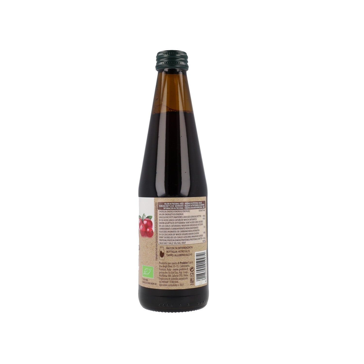 SUCCO DI CRANBERRY MIRTILLO ROSSO 330ML