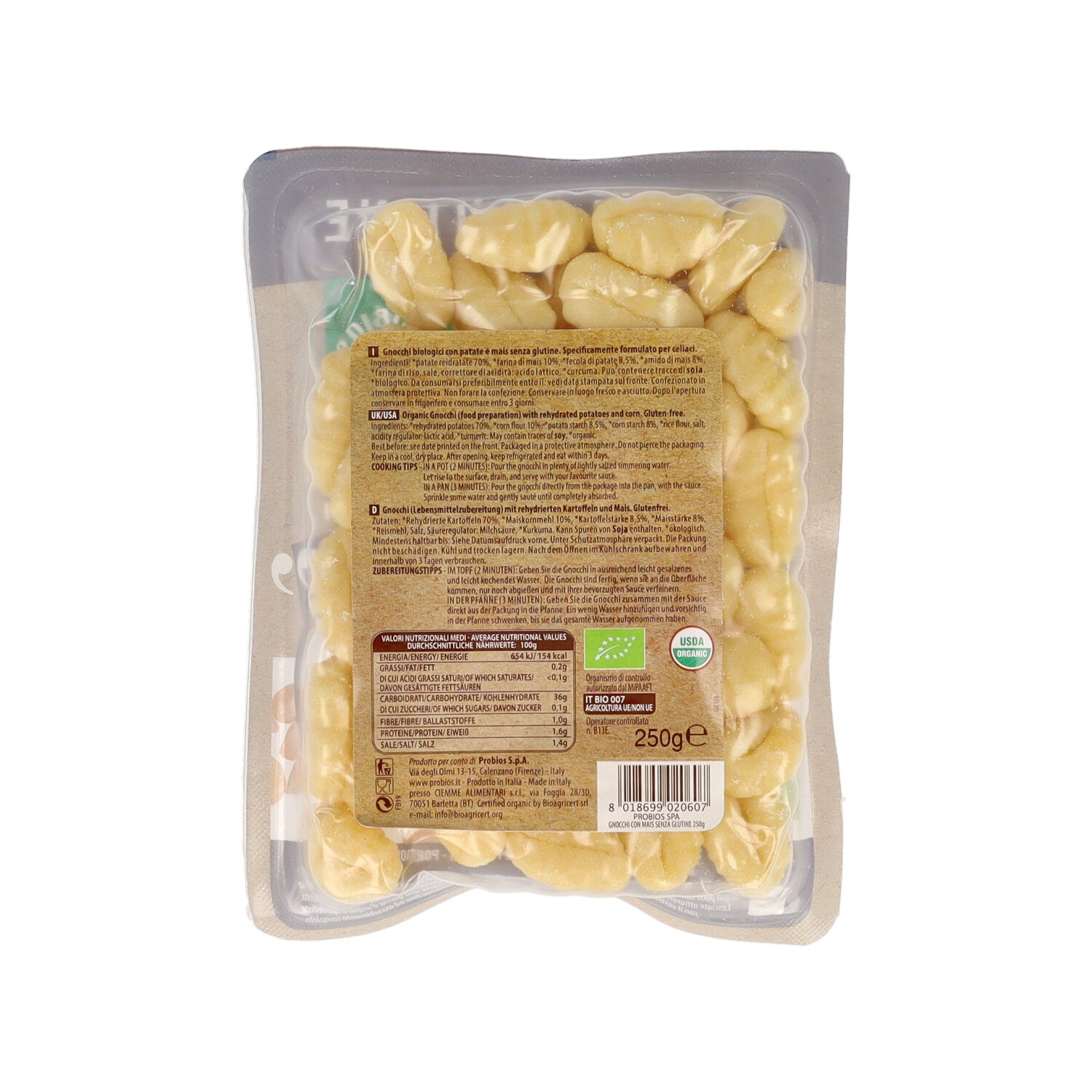 GNOCCHI CON MAIS 250G