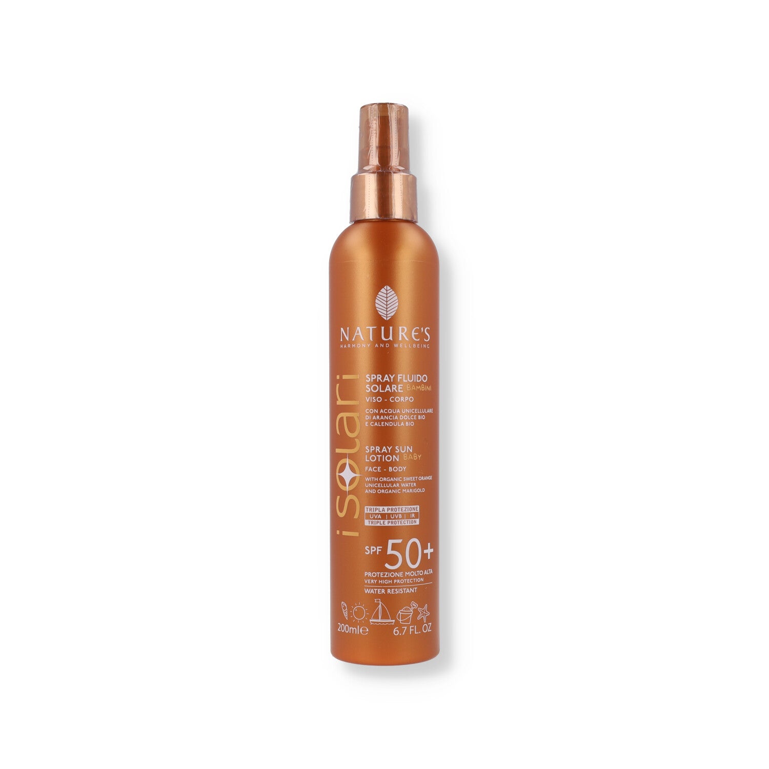 NATURE'S SPRAY FLUIDO SOLARE SPF50+ 200ML