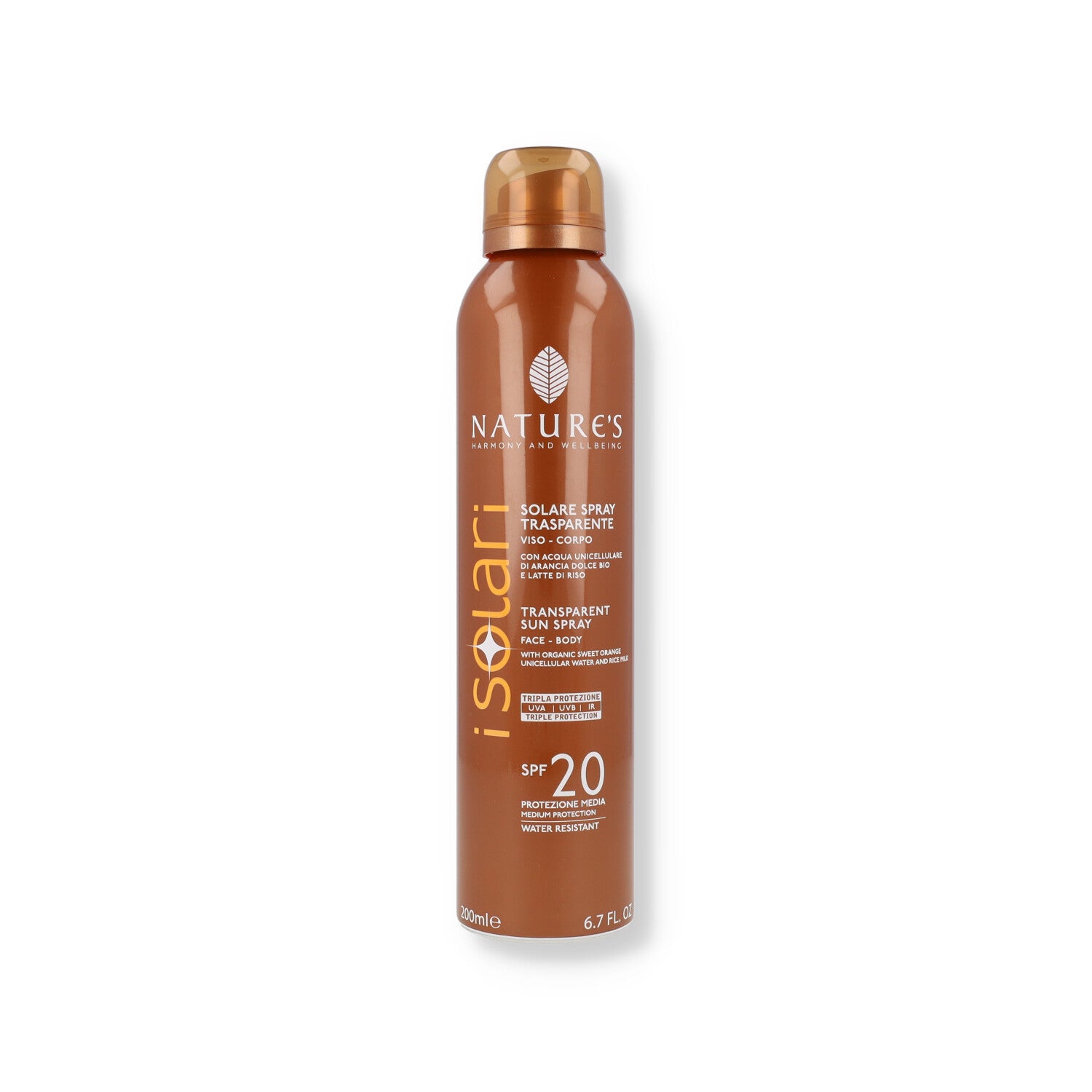 NATURE'S SPRAY TRASPARENTE SPF20 200ML