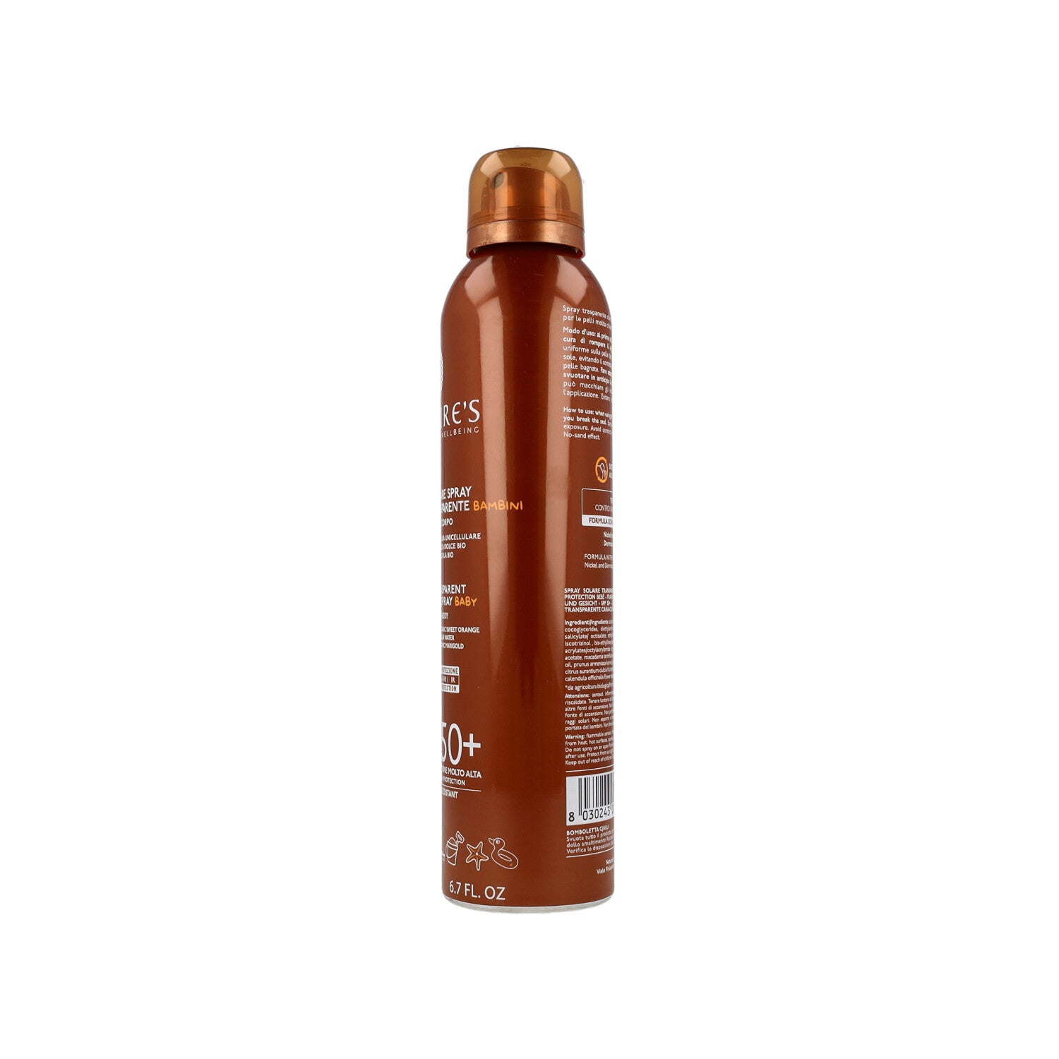 NATURE'S SPRAY SOLARE BIMBI SPF50+