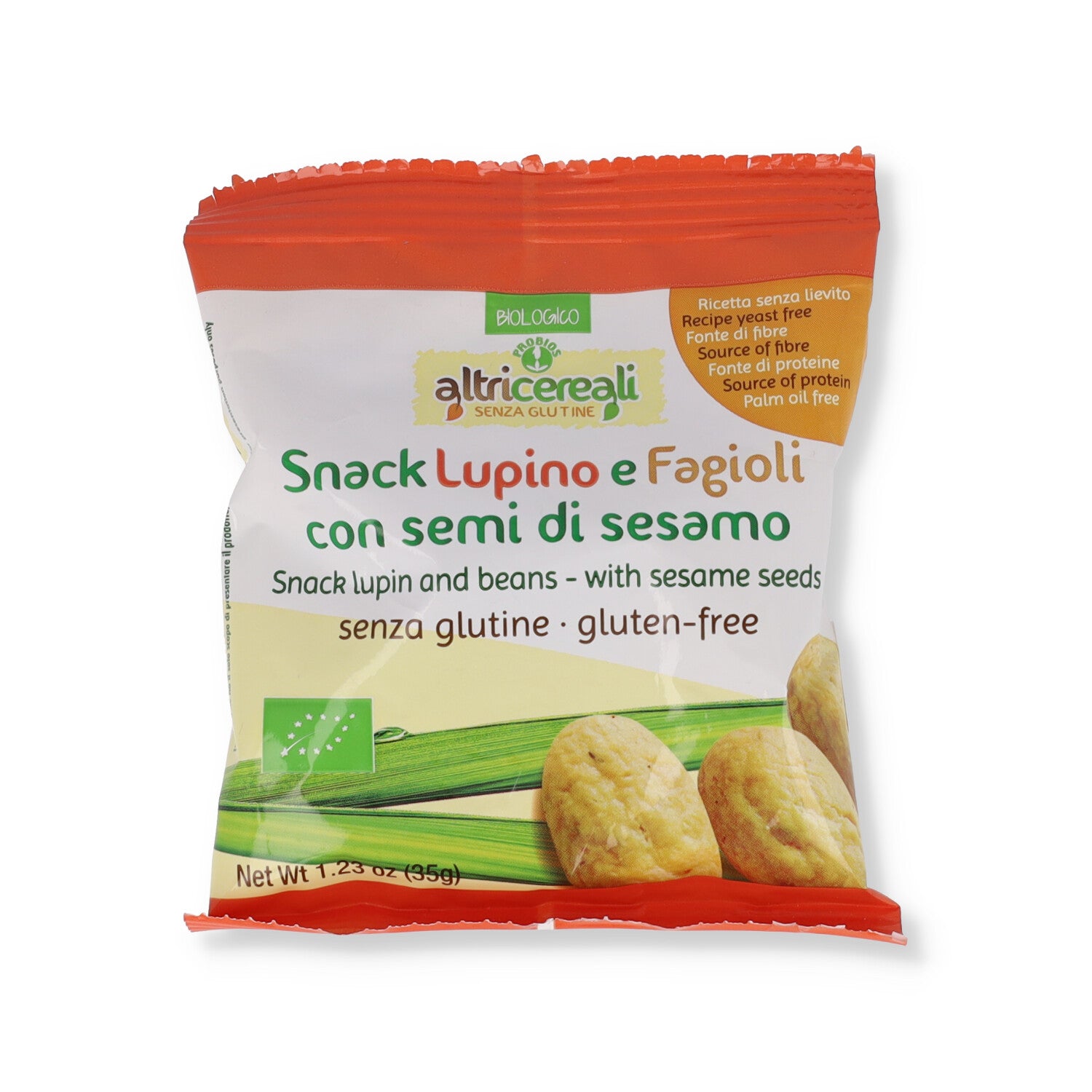 ALTRICEREALI SNACK LUPINO E FAGIOLI CON SEMI DI SESAMO 35G