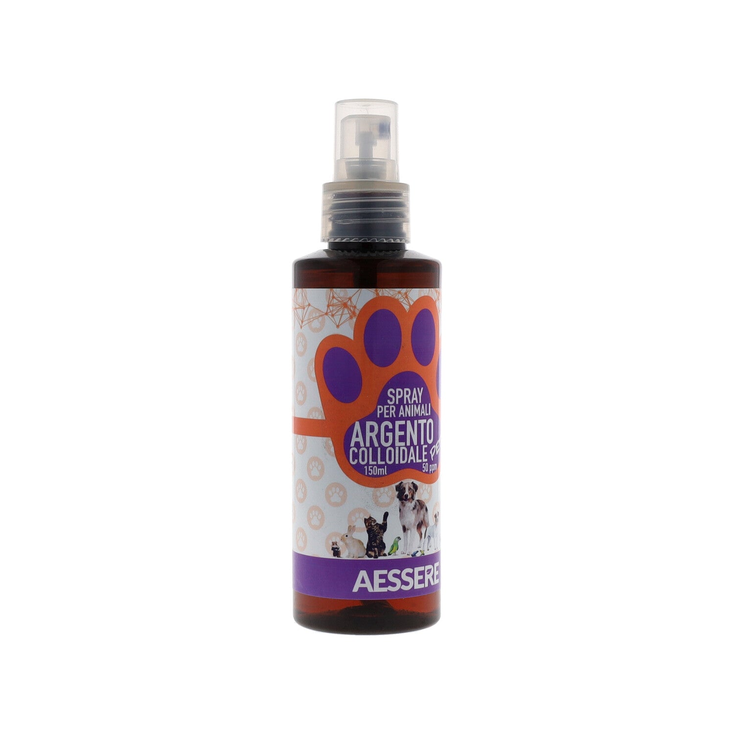 AESSERE ARGENTO COLLOIDALE PET 50PPM SPRAY 150ML