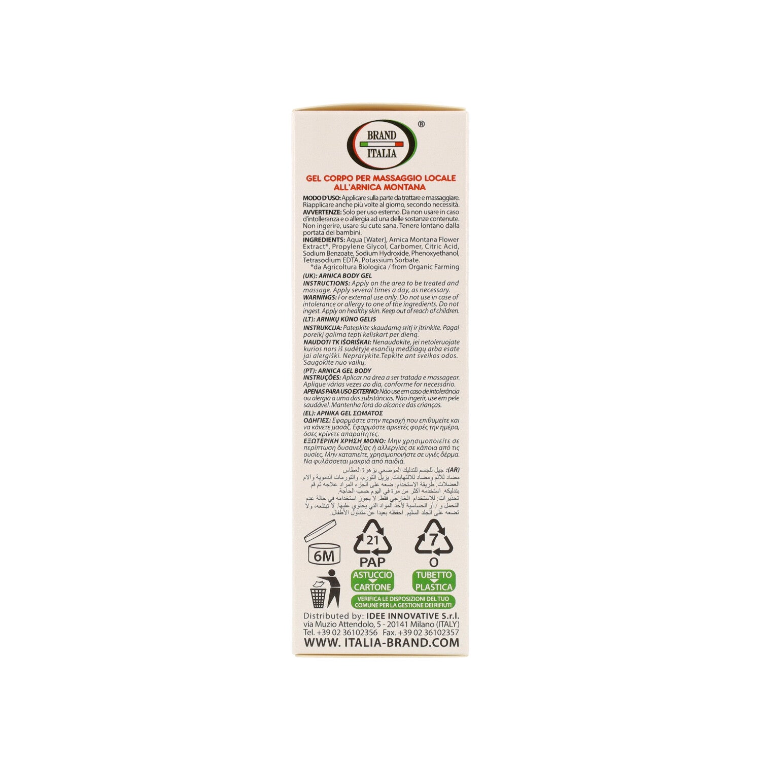 GEL ARNICA MONTANA 50% 100ML