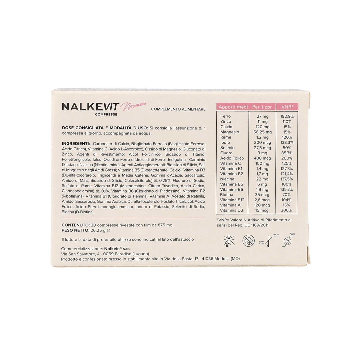 NALKEVIT MAMMA 30 CPR