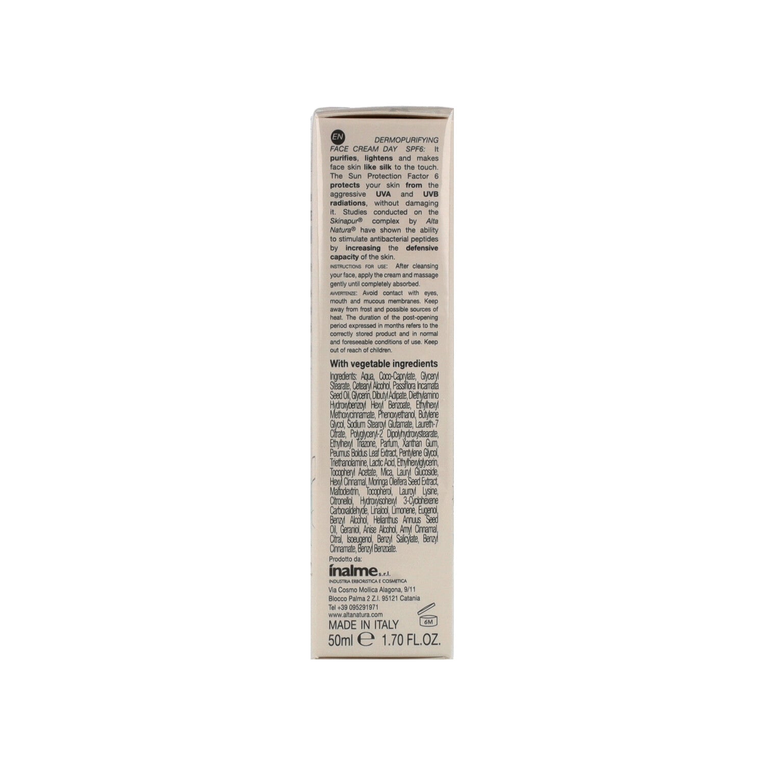 CREMA VISO DERMOPURIF GG SPF6