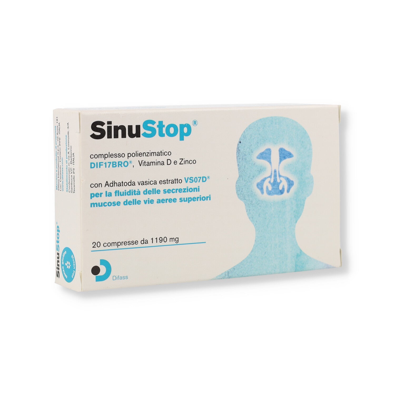 SINUSTOP 20 CPR 1190 MG