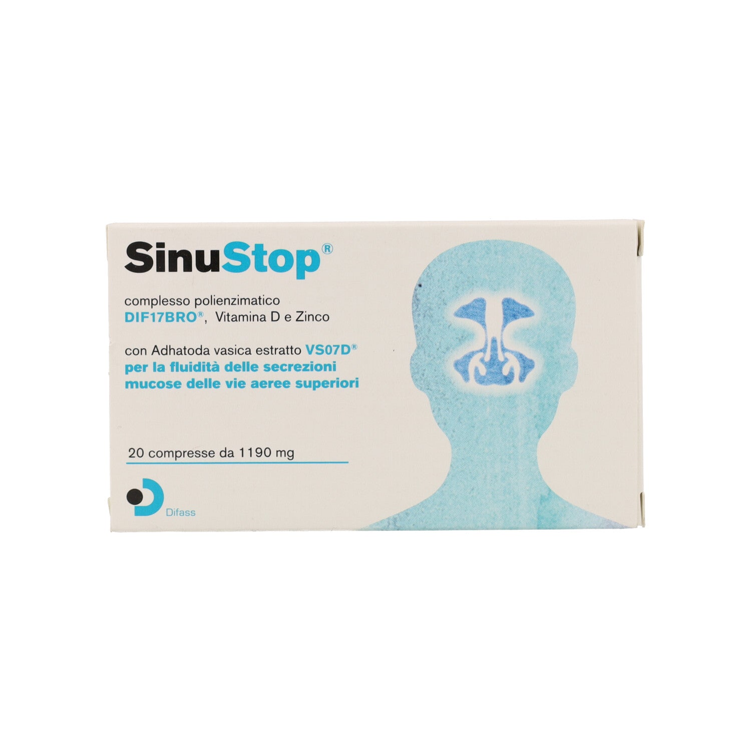 SINUSTOP 20 CPR 1190 MG