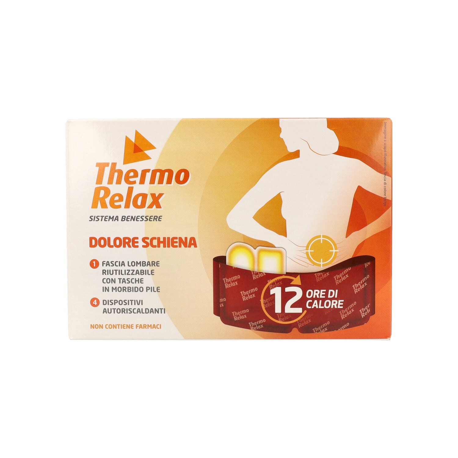 1 FASCIA LOMBARE+ 4 DISPOSITIVI AUTORISCALDANTI