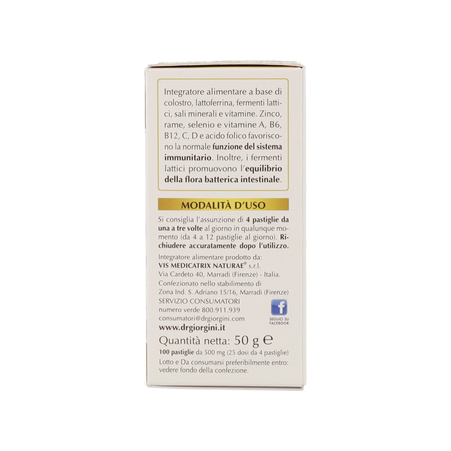 COLOSTRO SUPREMO 100 PASTIGLIE