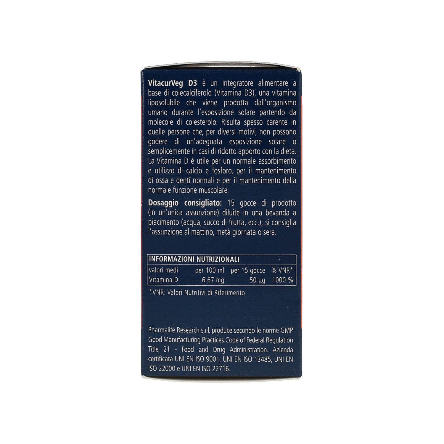 VITAMINA D3 30ML VITACURVEG
