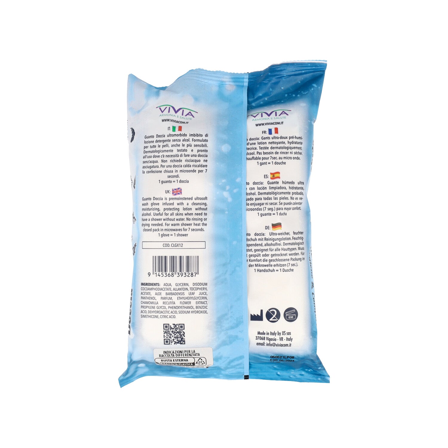 VIVIA 12 - GUANTO DOCCIA S/RISCIACQUO 12 PZ
