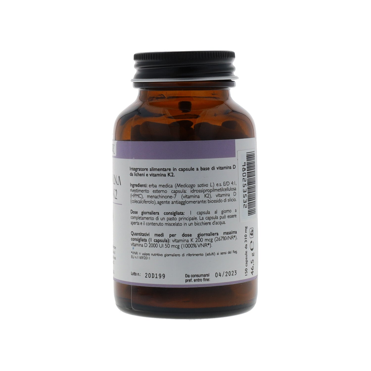 VITAMINA D3+K2 150 CAPSULE