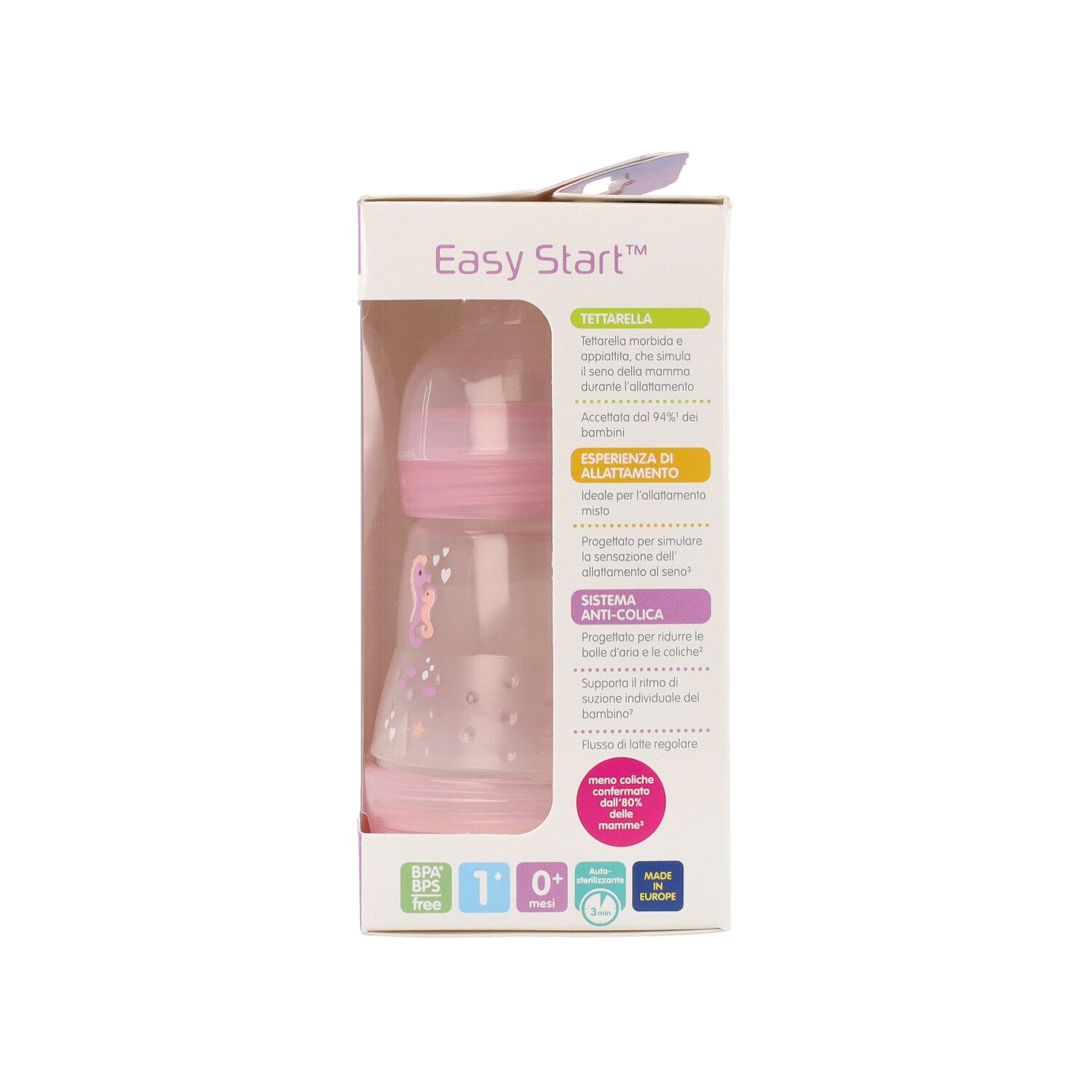 MAM EASY START BIBERON FEMMINA 0+ 160ML