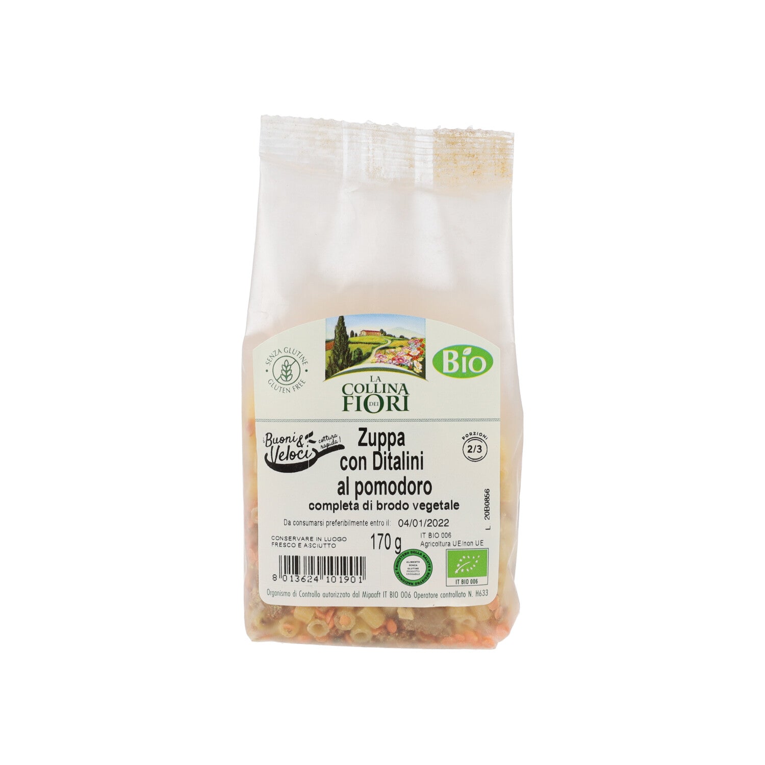 ZUPPA DITALINI POMODORO 170G