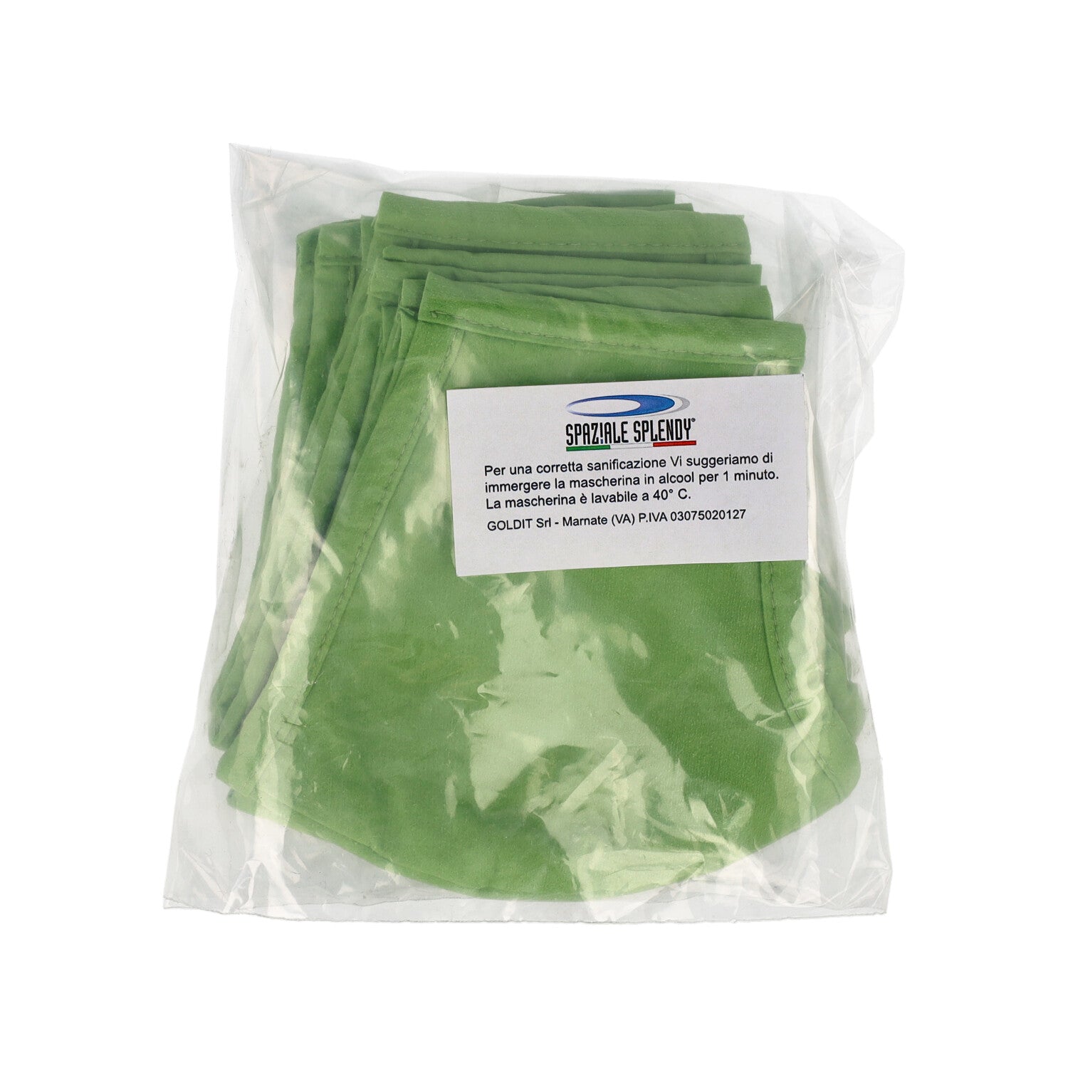 MASCHERINA LAV VERDE CHIARO CONF 5PZ GOLDIT