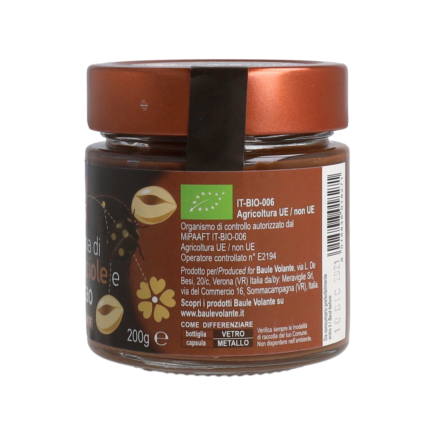 CREMA SPALMABILE CACAO E NOCCIOLE 200G