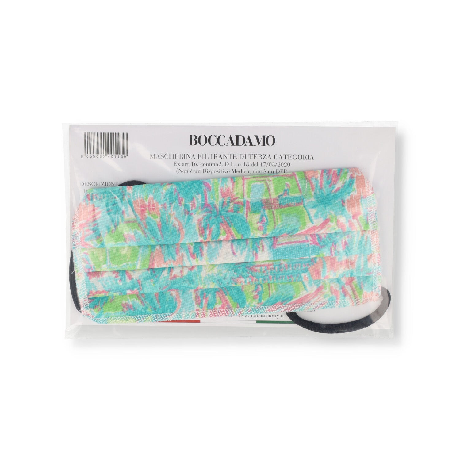 MASCHERINA LAV USO CIV 1PZ FANT VERDE/ROSA/AZZURRA BOCCADAMO