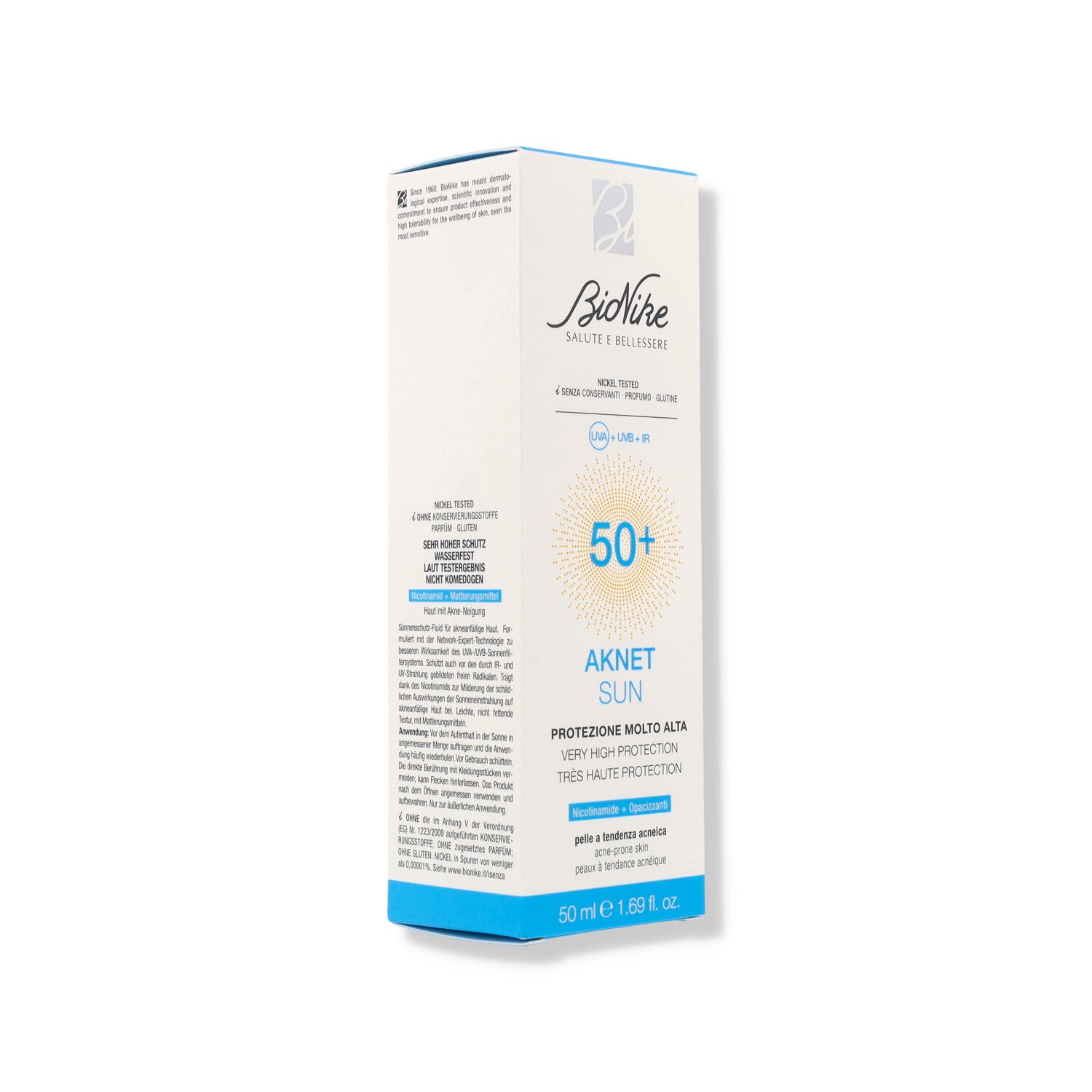 BIONIKE AKNET SUN PRPTEZIONE SOLARE ACNE SPF50+ 50 ML