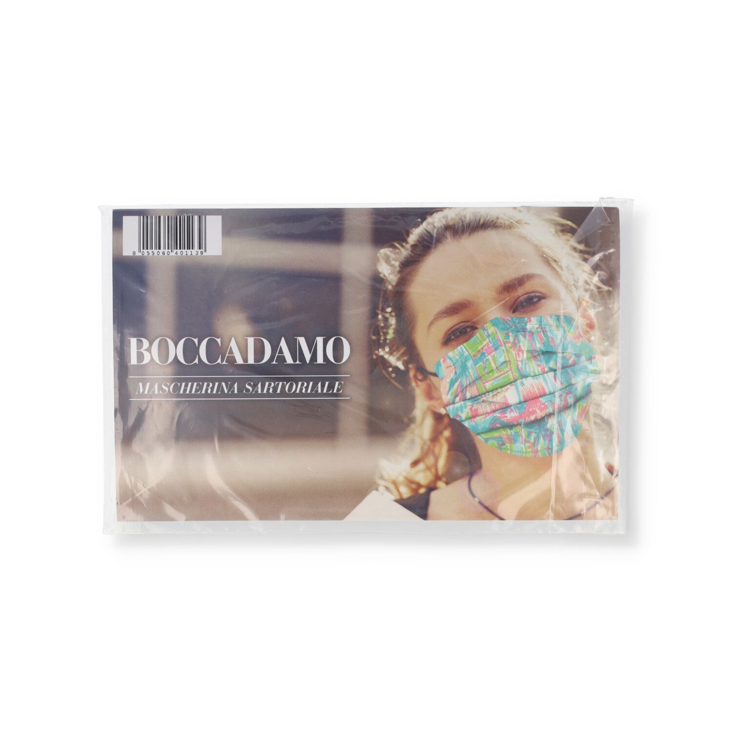 MASCHERINA LAV USO CIV 1PZ FANT GEOM BLU/VIOLETTO/BIANC/ROSSA BOCCAD