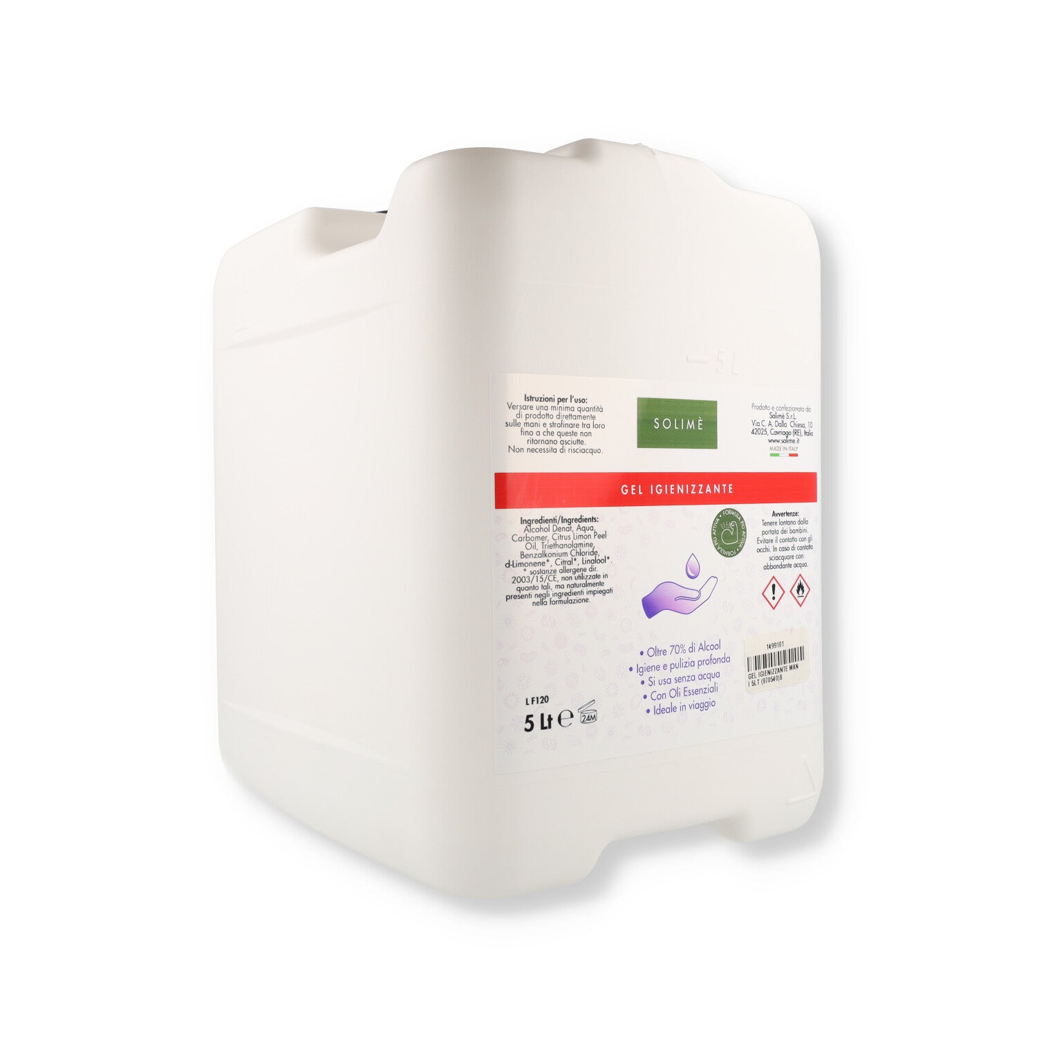 GEL IGIENIZZANTE MANI 5L