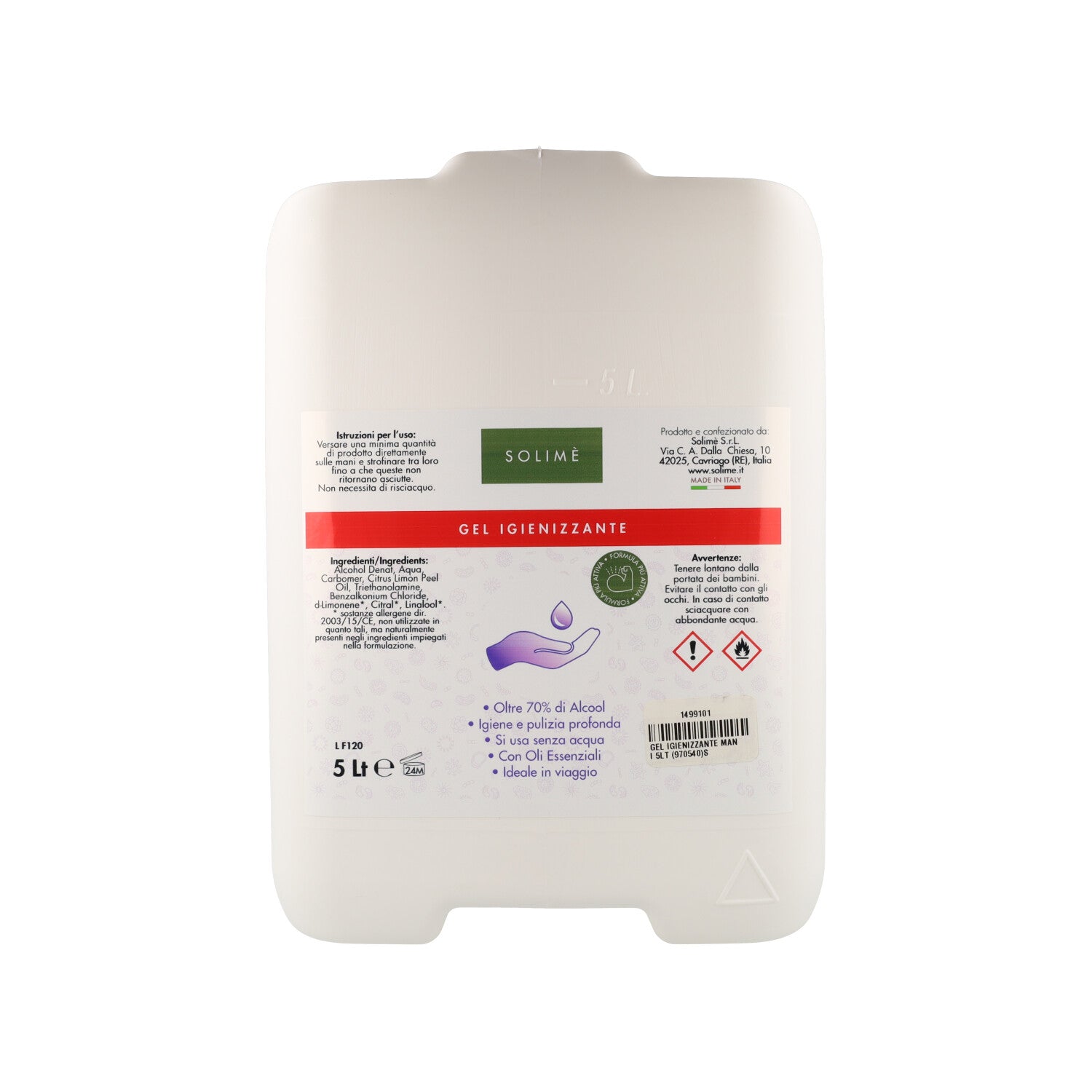 GEL IGIENIZZANTE MANI 5L