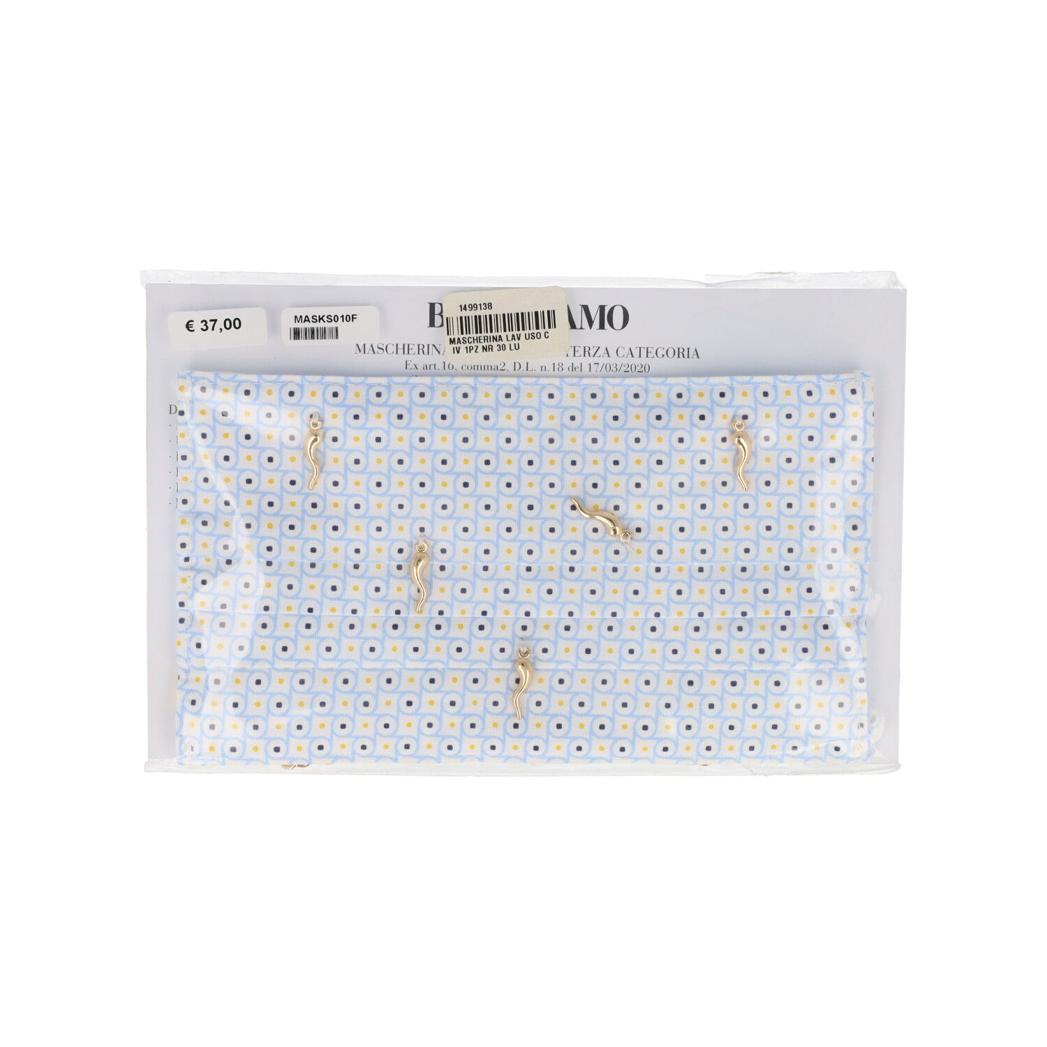 MASCHERINA LAV USO CIV 1PZ MASKS010F LUXURY BOCCADAMO