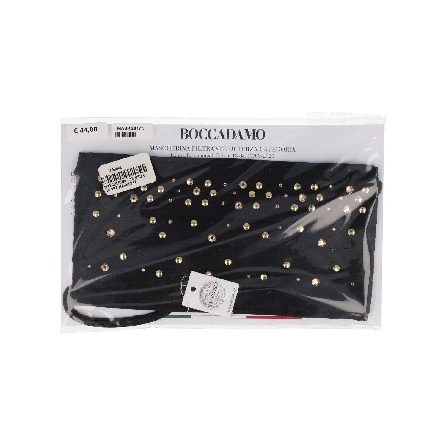 MASCHERINA LAV USO CIV 1PZ MASKS017N LUXURY BOCCADAMO