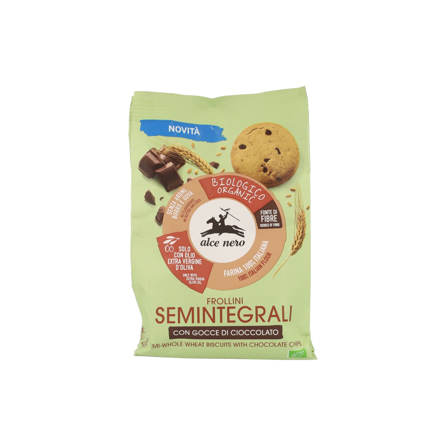 FROLLINI SEMINTEGRALI CON GOCCE CIOCCOLATO 250G