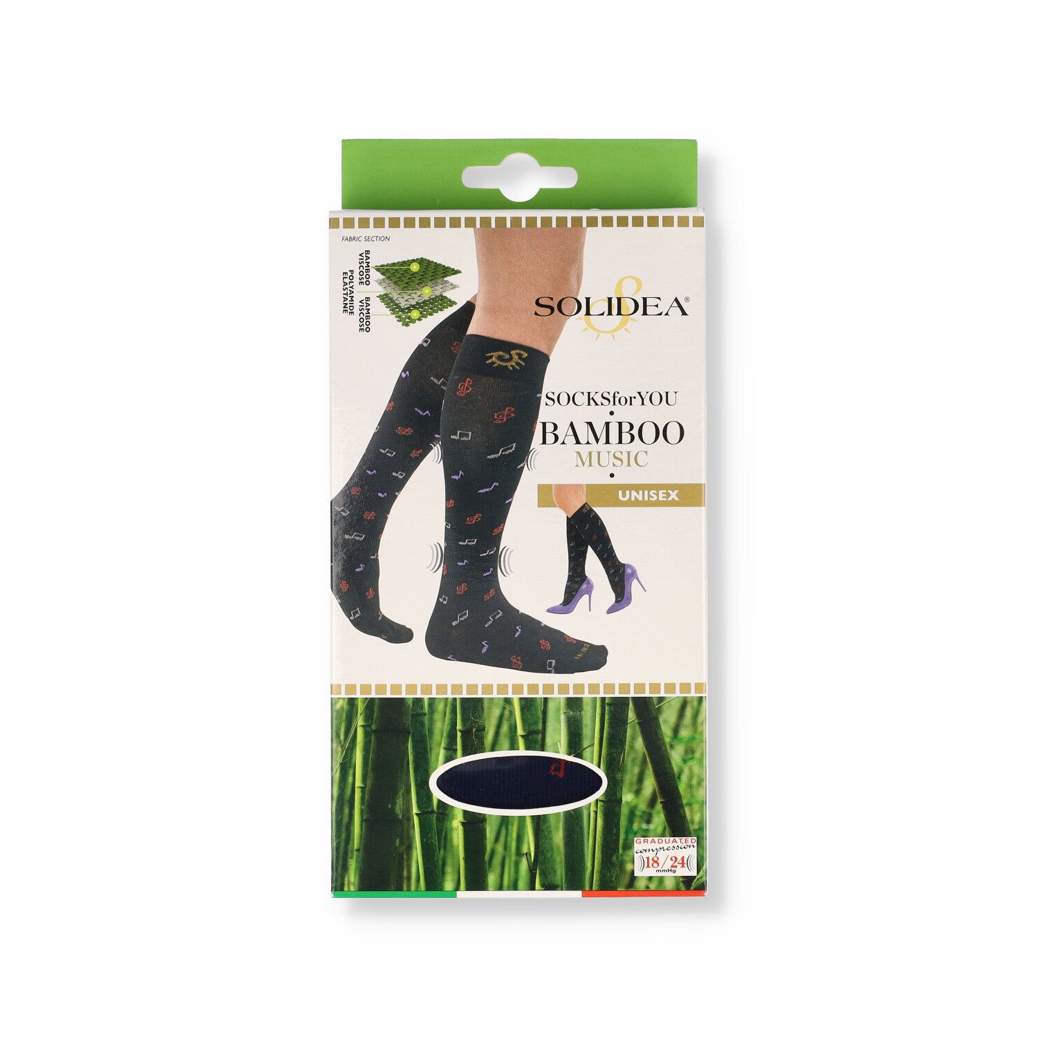 SOCKS FOR YOU BAMBOO MUSIC L BLU NAVY