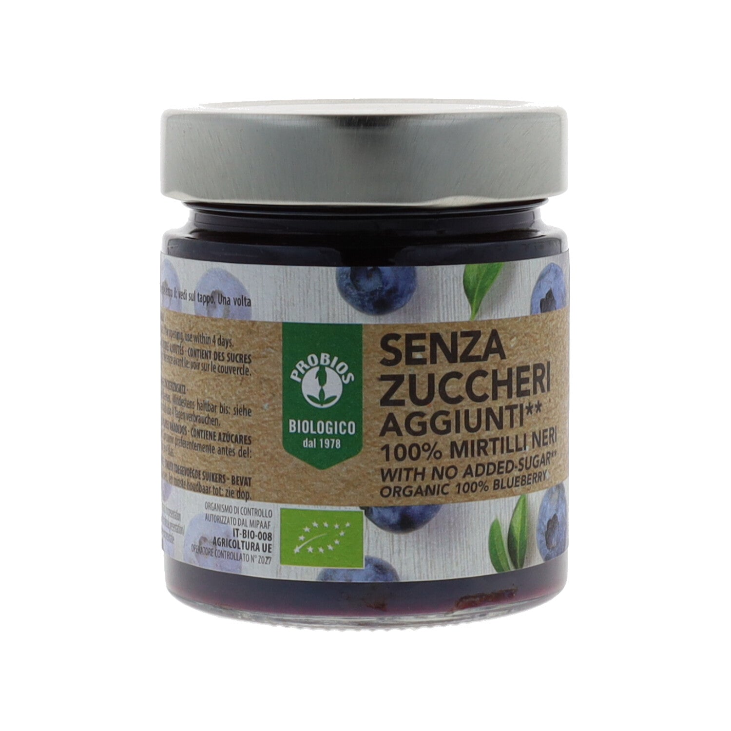 COMPOSTA 100% MIRTILLO SENZA ZUCCHERI AGGIUNTI 215G