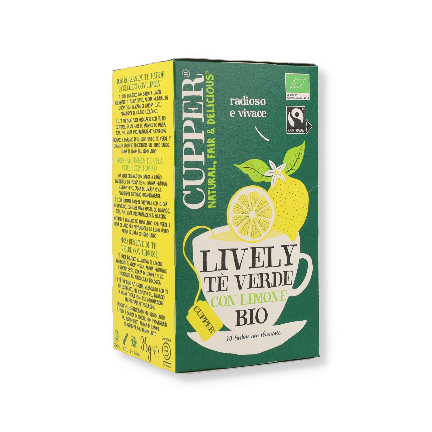 CUPPER TE' VERDE AL LIMONE