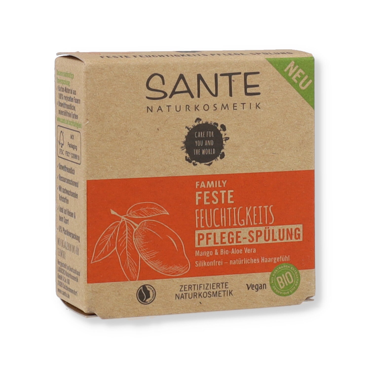 SANTE SAPONE SOLIDO DOCCIACORPO HAPPINESS ARANCIA e MANGO BIO