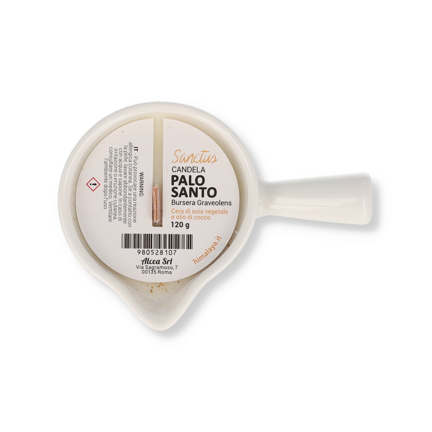 CANDELA NATURALE PALO SANTO BIANCA 120ML SANCTUS